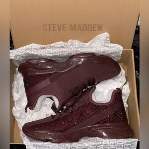 Men’s Burgundy Steve Madden Bling shoes